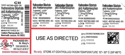 60760-692 (Hydrocodone 60760 692 30)